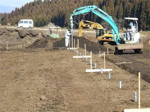 嘉峪关地桩施工现场